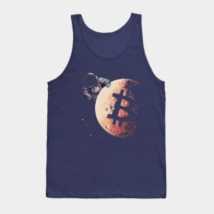 Bitcoin to the moon Tank Top